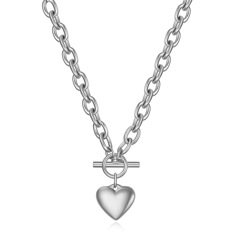 Bea Chunky Silver Necklace