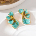 Capucine Turquoise Petal Earrings