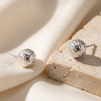 Hammered Silver Studs