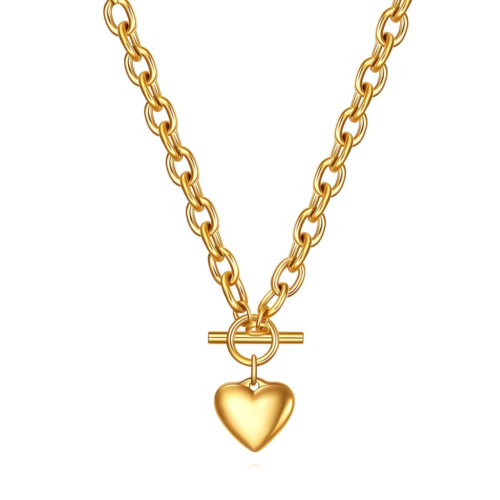 Bea Chunky Heart Necklace