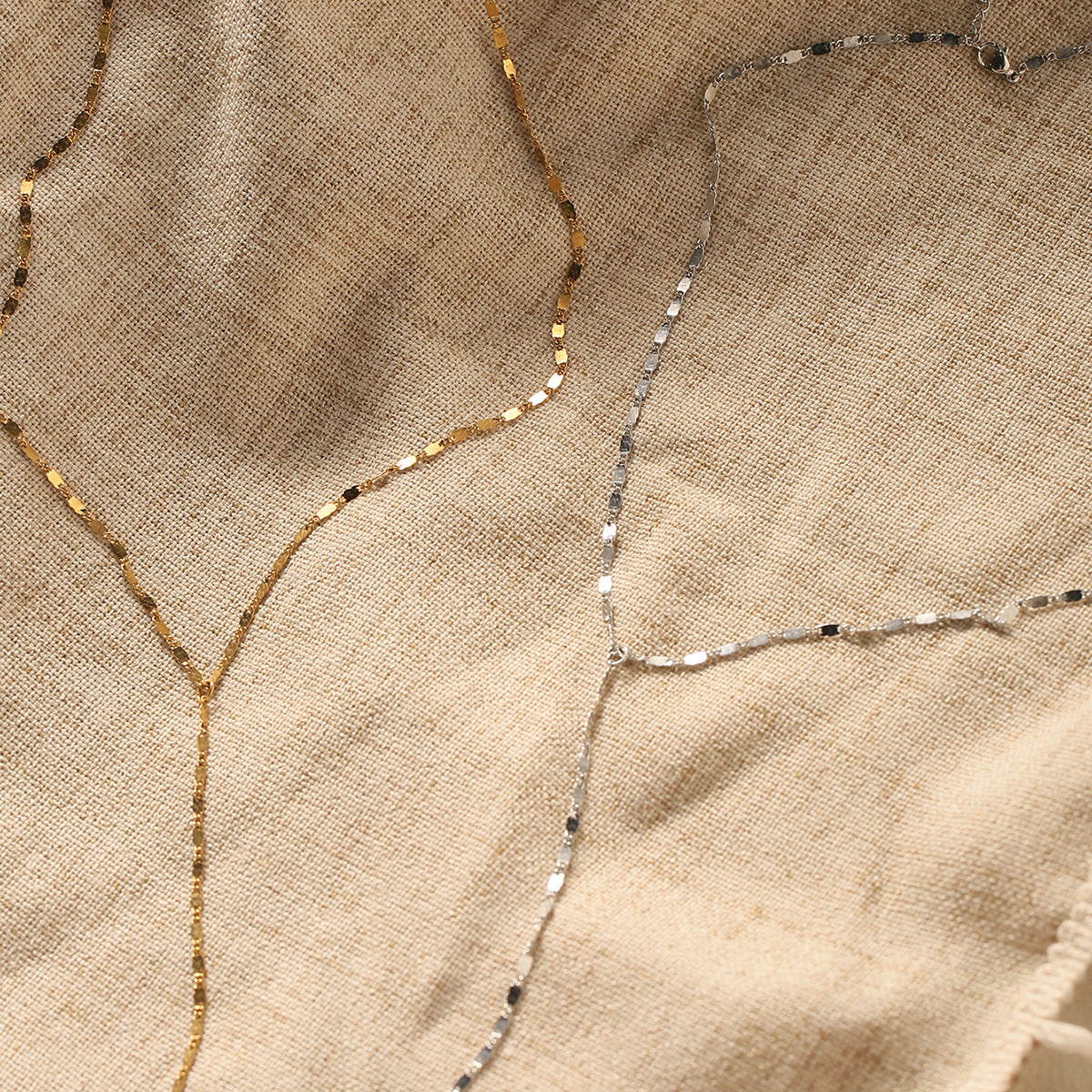 Shimmer Lariat Necklace