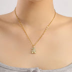 Crystal Teddy Bear Necklace