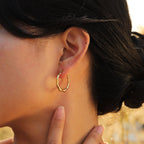 The Golden Bamboo Hoops