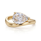 Anouk Gold Pear Ring