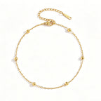 Maya Petite Bead Anklet