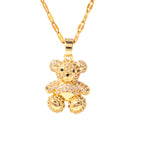 Crystal Teddy Bear Necklace