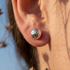 Hammered Silver Studs