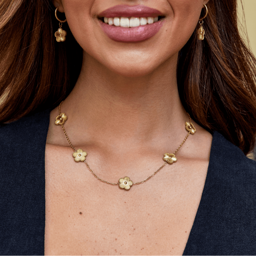 Adèle Gold Necklace - Necklace - Lelice Jewelry