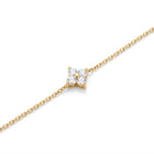 Lelice Alice Clover Bracelet in gold on a white background