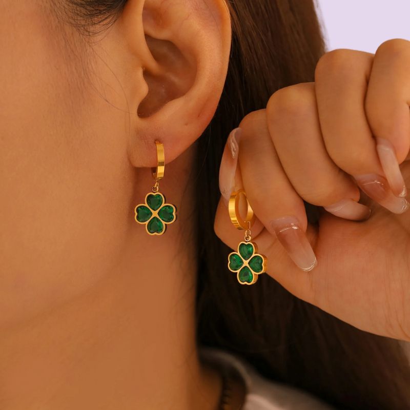 Alice Clover Earrings - earrings - Lelice Jewelry