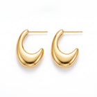 Lelice Amber Gold Earrings in gold on a white background