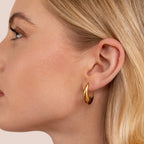 Amber Gold Earrings - Earrings - Lelice Jewelry