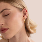 Amber Gold Earrings - Earrings - Lelice Jewelry