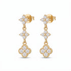 Lelice Ambre Glow Earrings in gold on a white background