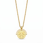 Lelice Amulet Gold Necklace on a white background