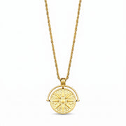 Lelice Amulet Gold Necklace on a white background