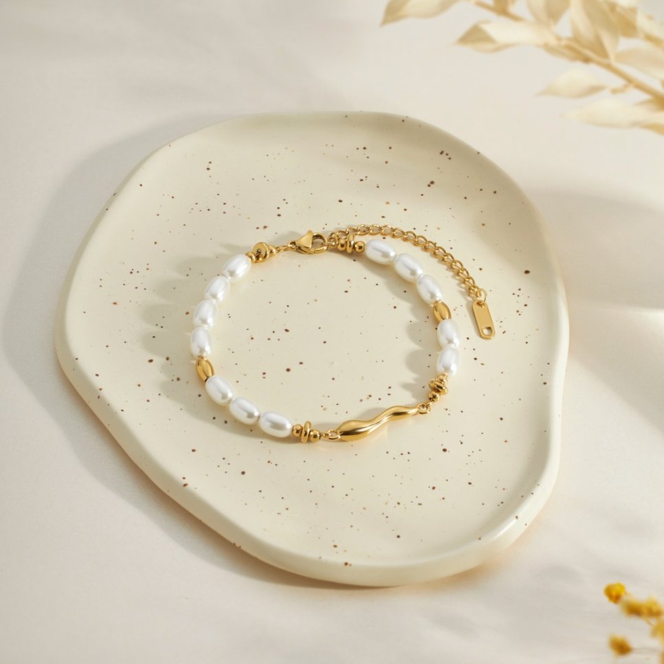 Ana Pearl Bracelet - Bracelet - Lelice Jewelry