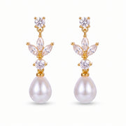 Lelice Artemis Gold Pearl Drops on a white background