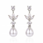 Lelice Artemis Silver Pearl Drops on a white background