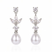 Lelice Artemis Silver Pearl Drops on a white background