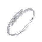 Lelice Astrid Silver Bangle on a white background