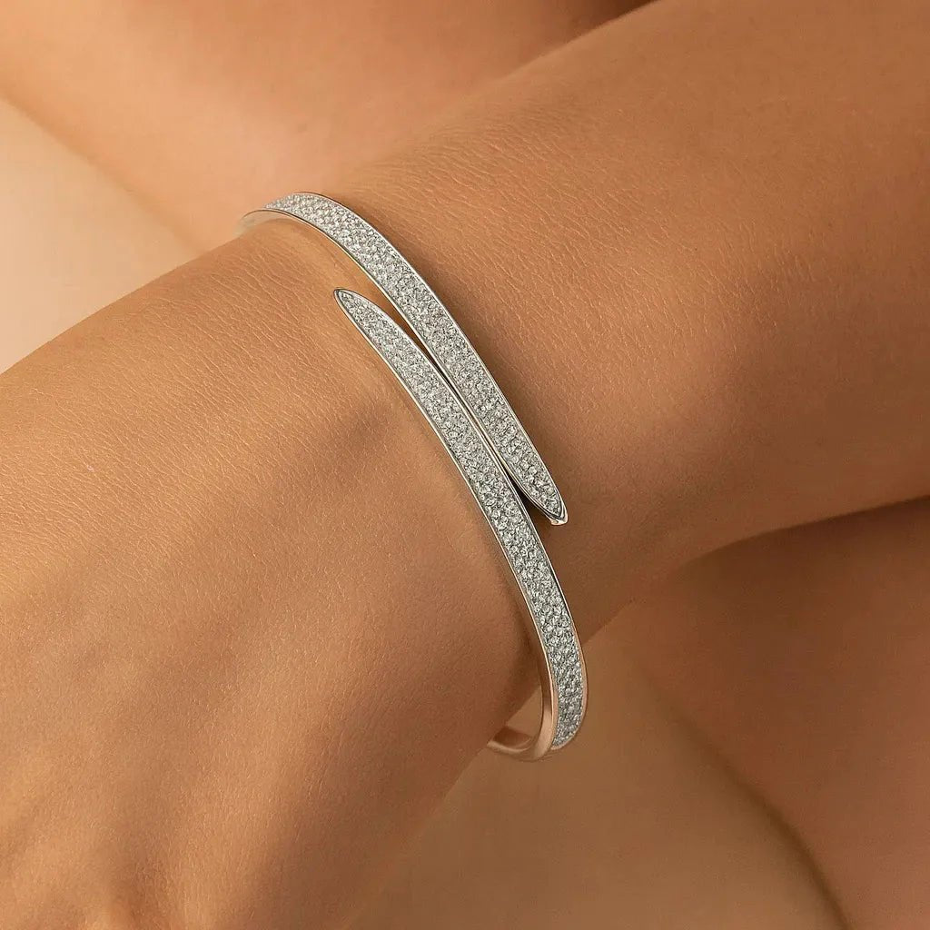 Astrid Silver Bangle - Bracelet - Lelice Jewelry