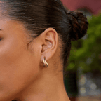 Ava Curved Hoops - Earrings - Lelice Jewelry