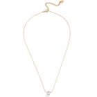 Lelice Beatrice Circle Necklace in gold on a white background