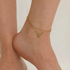 Belle Bow Anklet - Anklet - Lelice Jewelry
