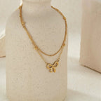 Belle Bow Anklet - Anklet - Lelice Jewelry