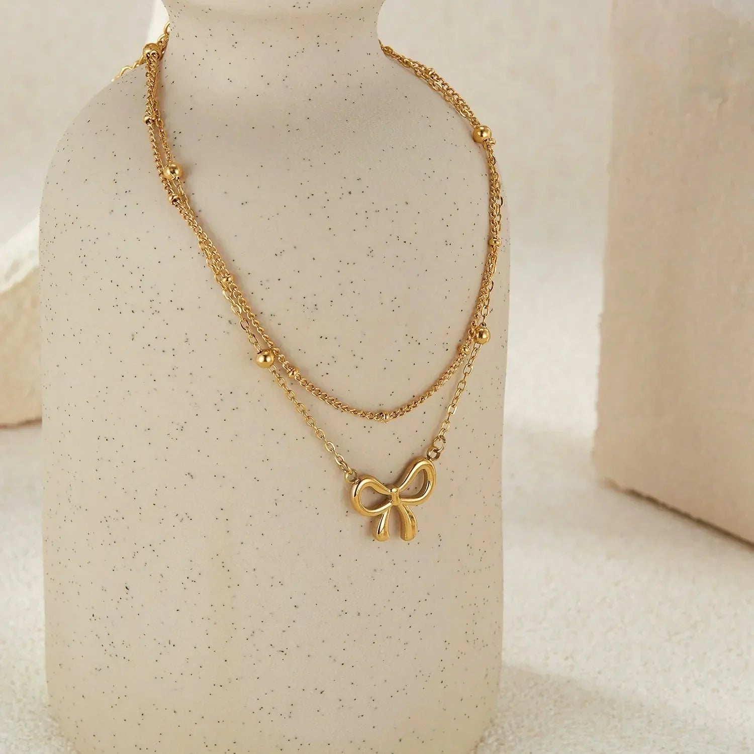 Belle Bow Anklet - Anklet - Lelice Jewelry