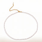 Lelice Camille Pearl Choker in gold on a white background