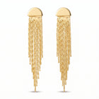 Lelice Cascade Earrings in gold on a white background