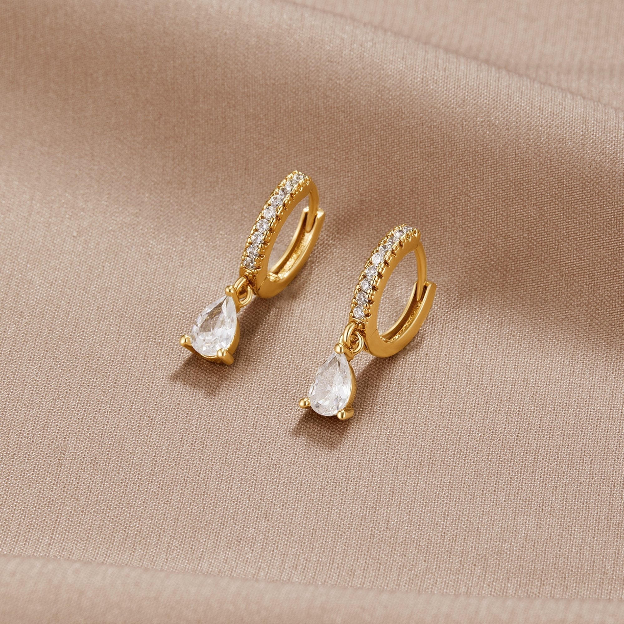 Céleste Sparkle Hoops - Earrings - Lelice Jewelry