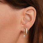 Céleste Sparkle Hoops - Earrings - Lelice Jewelry