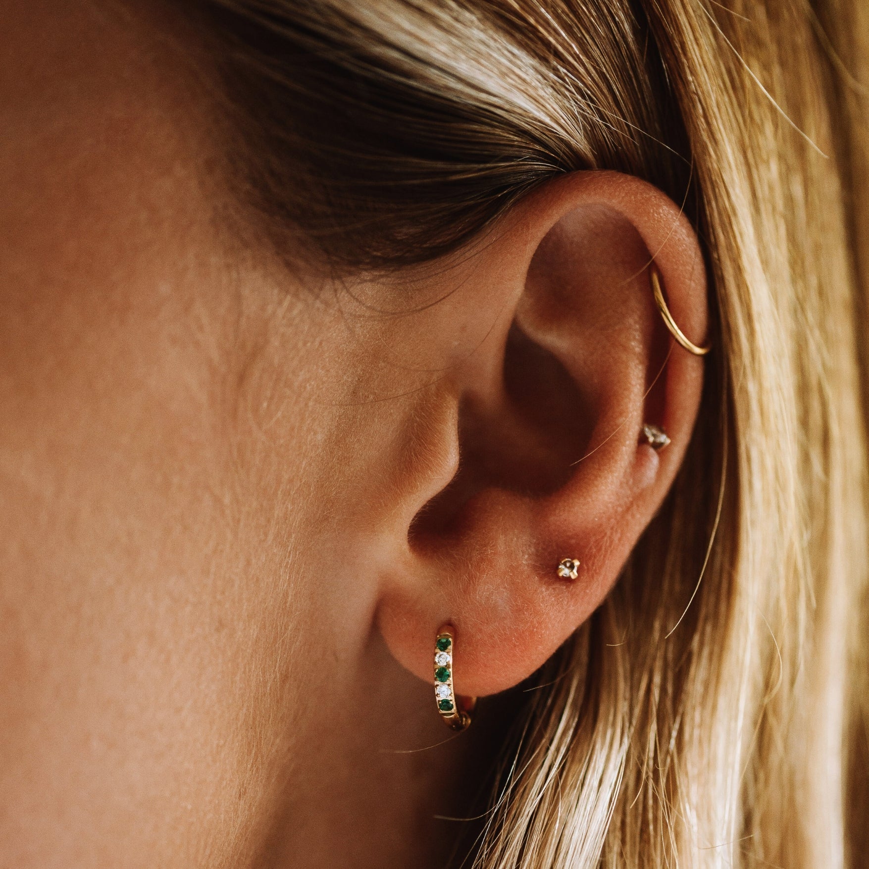 Celine Crystal Hoops - Lelice Jewelry