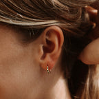 Celine Crystal Hoops - Lelice Jewelry