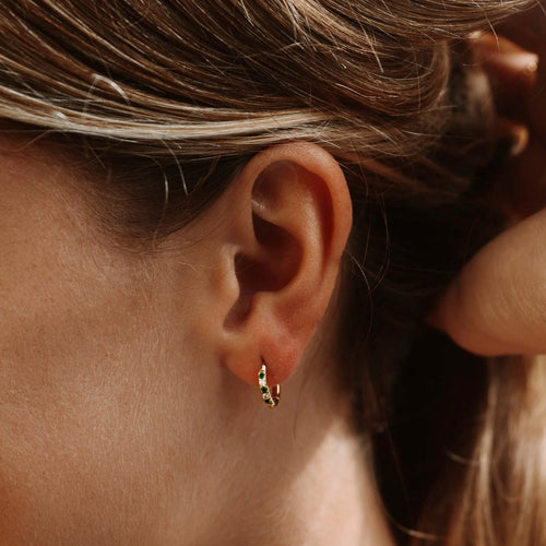 Celine Crystal Hoops - Lelice Jewelry