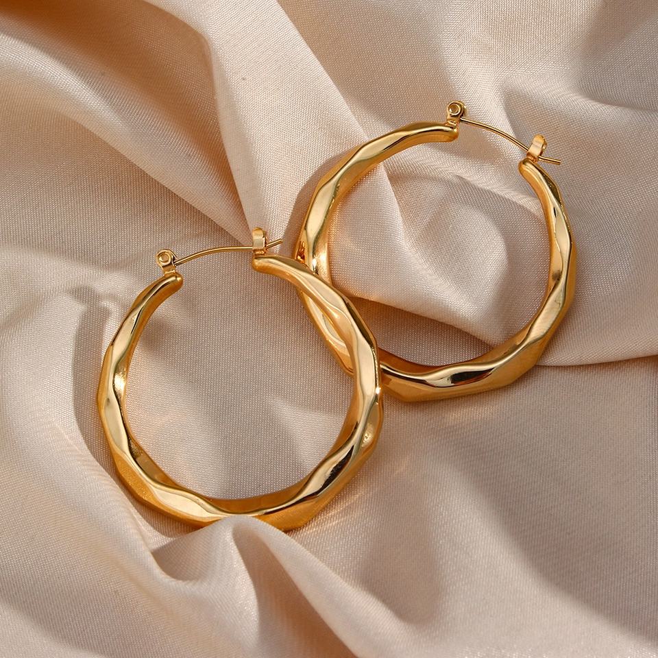 Claire Polished Hoops - Lelice Jewelry