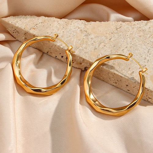 Claire Polished Hoops - Lelice Jewelry