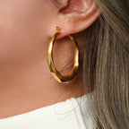 Claire Polished Hoops - Lelice Jewelry