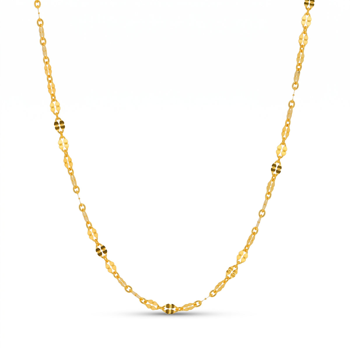 Lelice Cleo Fine Choker Necklace in gold on a white background