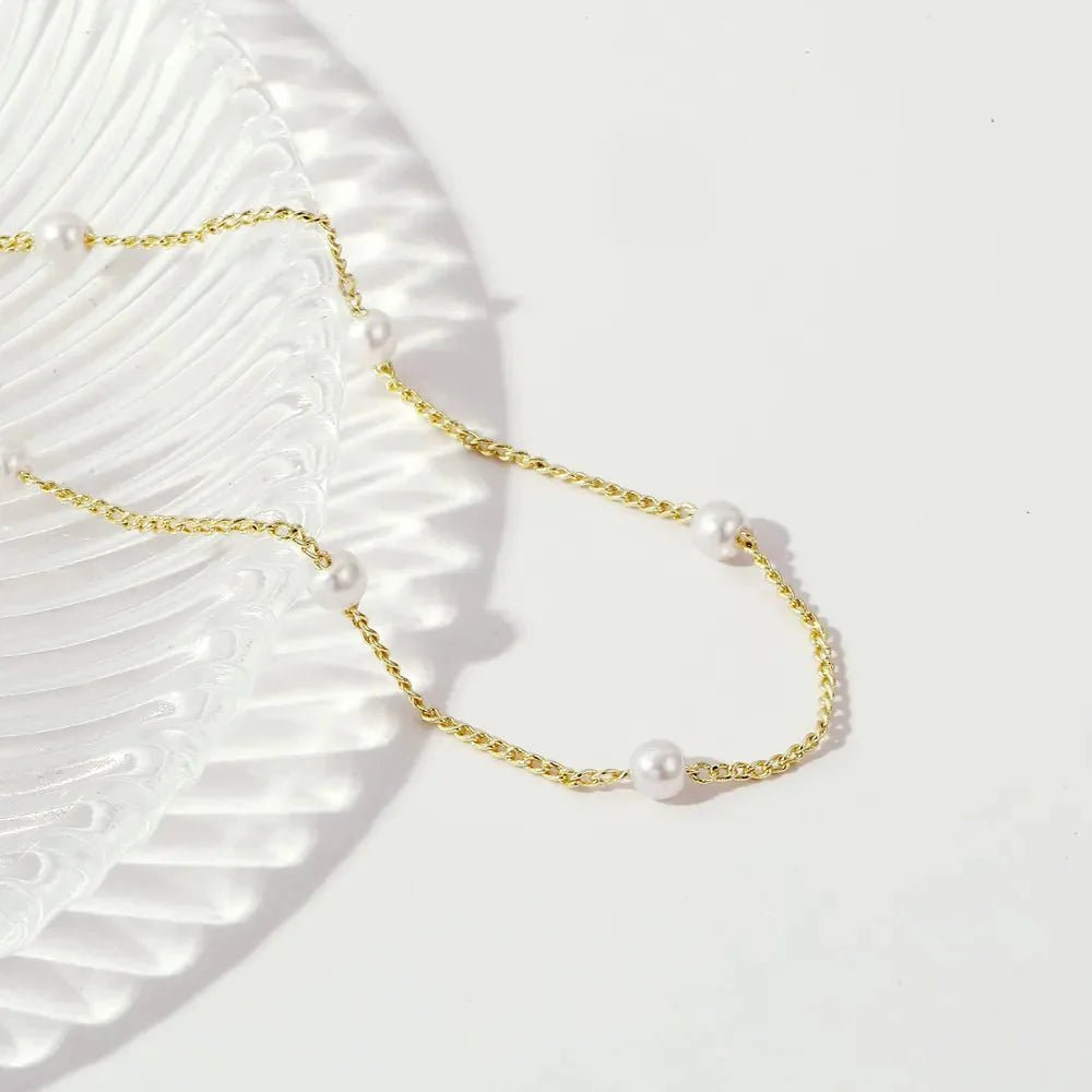 Colette Pearl Anklet - Anklet - Lelice Jewelry