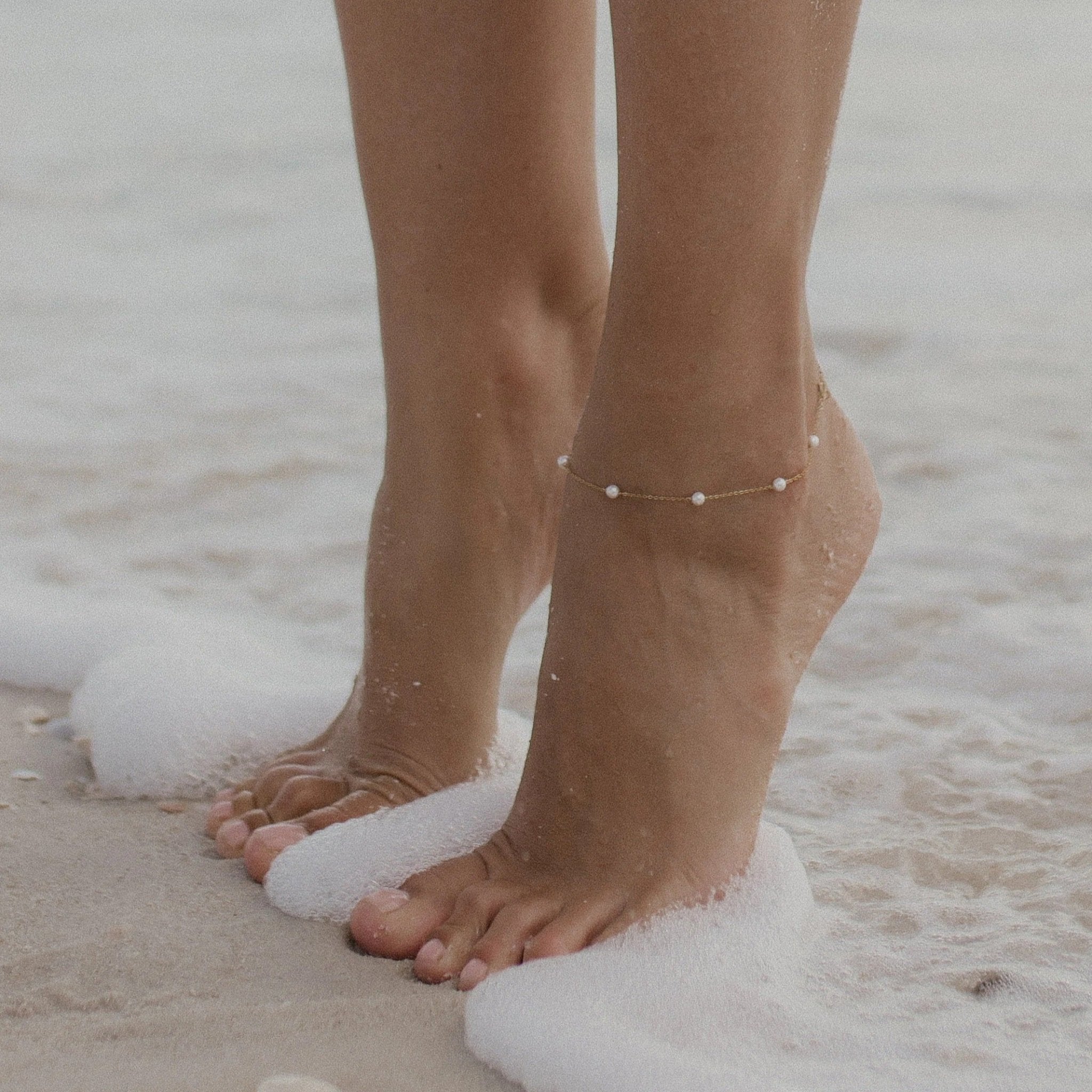 Colette Pearl Anklet - Anklet - Lelice Jewelry