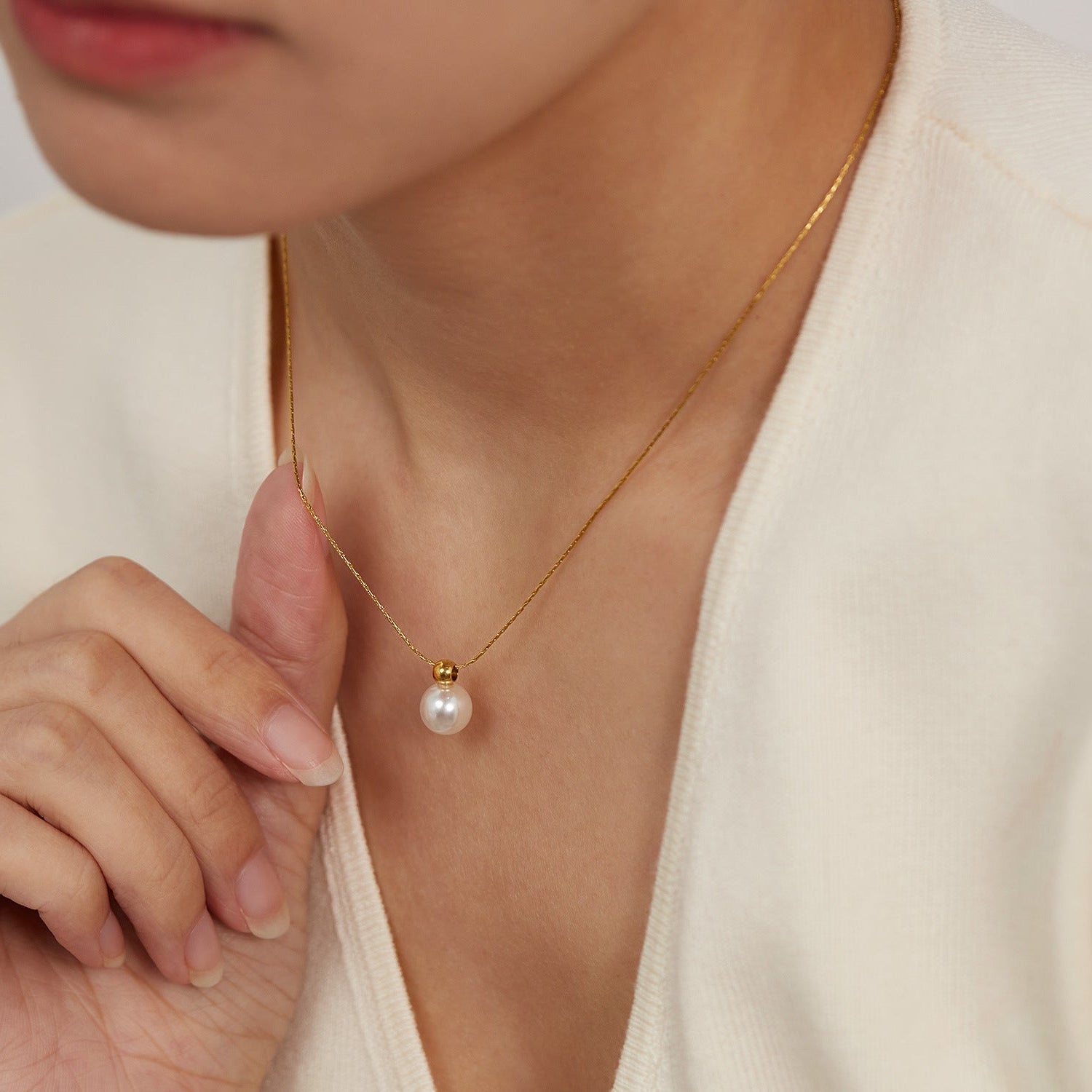 Cora Pearl Drop Necklace - Lelice Jewelry