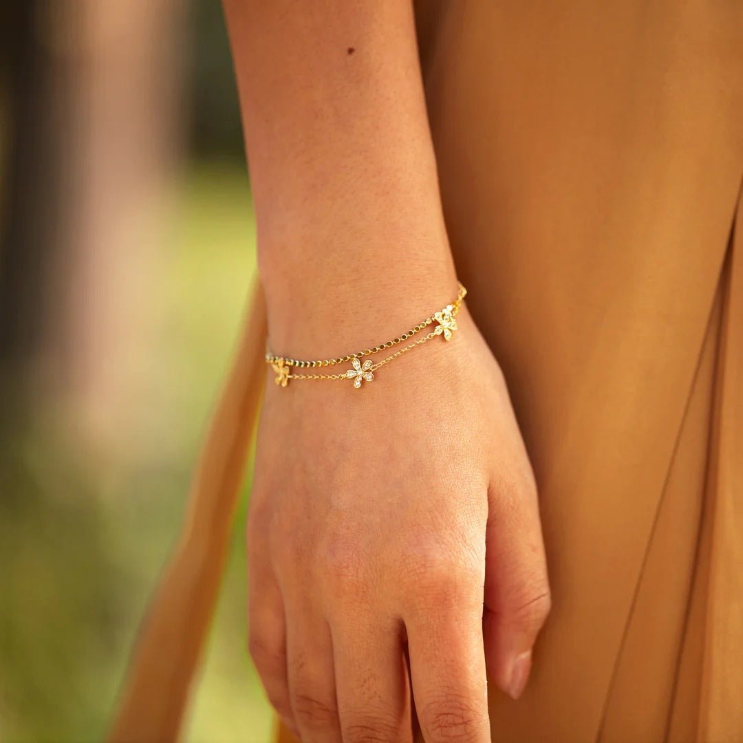 Daisy Flower Bracelet - Lelice Jewelry