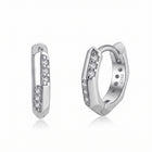Lelice Demi Silver Hoops on a white background