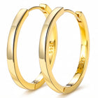 Lelice Diane Hoop Earrings in gold on a white background