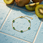 Olive Emerald Bracelet