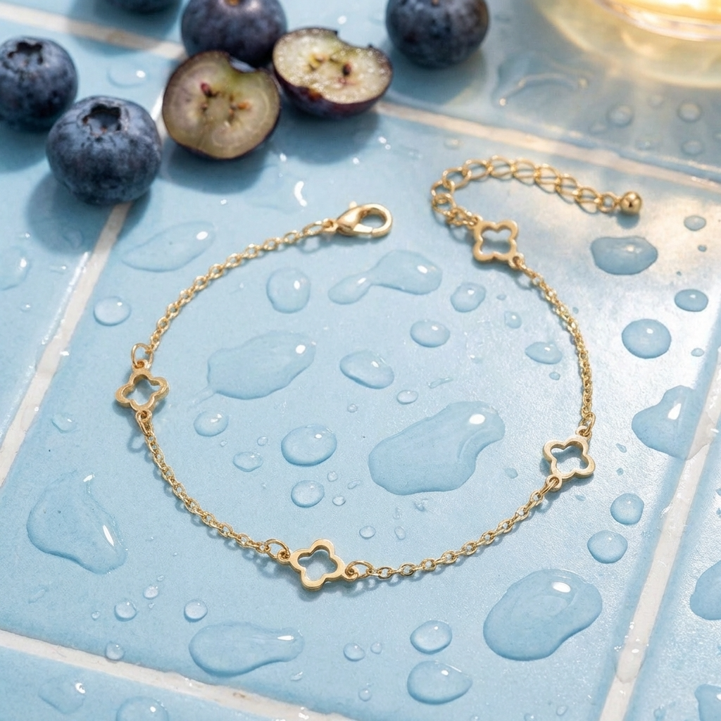 Félicie Clover Anklet